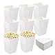 HENGBIRD 50 Stück Popcorn-Boxen, Klein Weiße Popcorn Boxen Popcorn Container, Popcorn Tüten Candy Container, Wird um Snacks, Popcorn und Süßigkeiten in Theatern Kinos und Karneval zu Süßigkeiten
