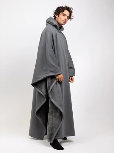 Image of FREE THE SHEEP Eden Hoodie - Oversized Weighted Hoodie Cloak with Ultra-Soft Faux Fur Liner
