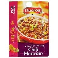 SACHET MÉLANGE POUR CHILI MEXICAIN 20G, DUCROS, LOT DE 5