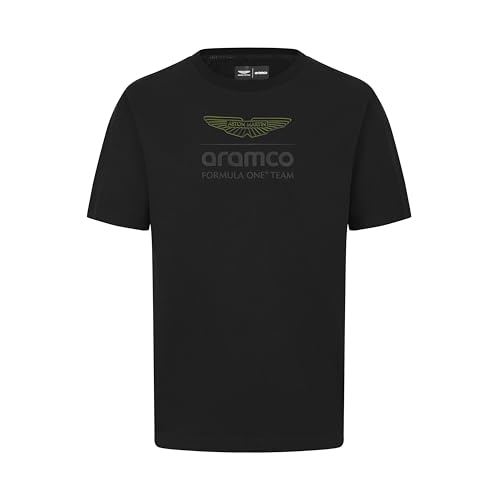Aston Martin F1 Stealth Logo Tshirt pour Hommes - Noir - Taille: XL