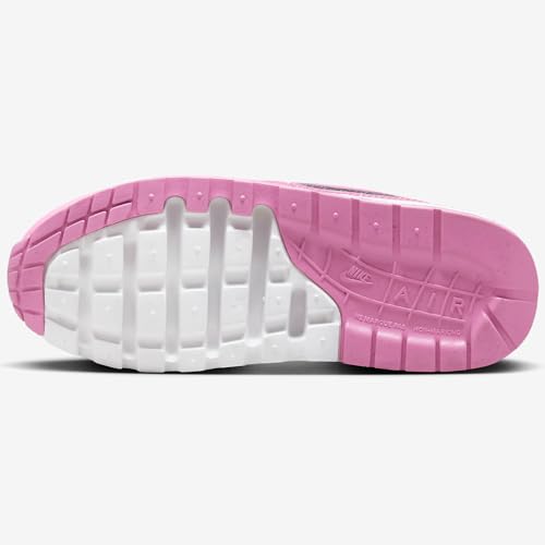 Nike Air Max 1 Big Kids' Shoes (FZ3559-100, White/Pink Foam/Playful Pink)4