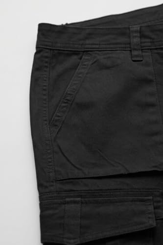 Image of Louis Philippe Men's Relaxed Straight fit with Multi Utility Pockets Stretch Fabric for Comfort Travel Friendly Casual Trouser