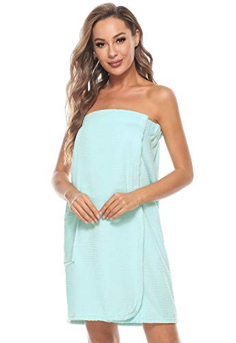 Orrpally Women Shower Wrap Robe Bath Wrap Towel Spa Body Wrap Adjustable Closure Bathrobe2
