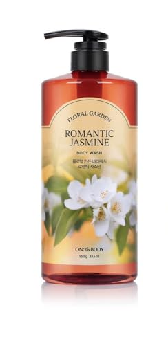 Floral Garden Romantic Jasmine Body Wash, 33.5 oz, With...