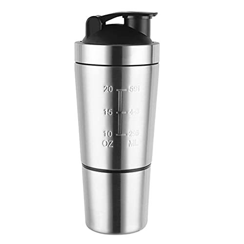 Nihar Creation Stainless Steel Protein Shaker Bottle for Gym &ndash; Leakproof, BPA-Free, Ideal for...