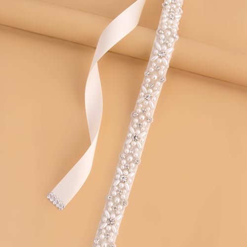 Pearl Wedding Belt Beaded Bridal Belt Handmade Pearls Sash Belt,Bride sash for Bridesmaid Flower Gril Wedding Dress2