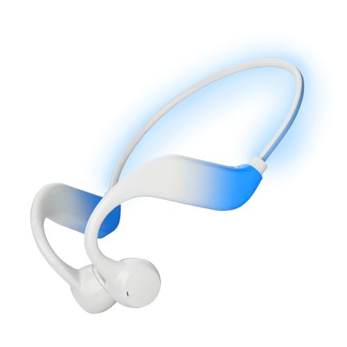 Bone Conduction Kopfhörer Bluetooth 5.4 mit 32-GB-MP3-Speicher, Open-Ear Knochenschall Sport Kopfhörer IPX5 Wasserdicht, 10h Akku, Joggen Radfahren Fitness, Musik- und...