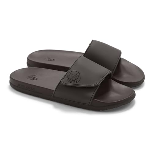 Image of Body Glove Men's Slides, Cushioned Slide-on Sandal Slippers with Padded Adjustable Strap