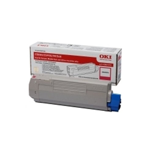 Toner d'origine OKI C 5850 rouge magenta cartouche imprimante laser 43865722