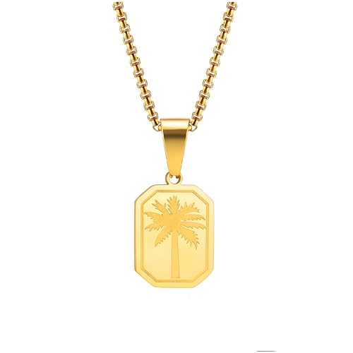Collier palmier en argent 925 QHQQXN HHRLCH avec son pendentif tropical