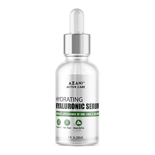 Azani Active Care Hyaluronsäure, die das Gesichtsserum mit Vitamin C füllt und mit Feuchtigkeit versorgt geeignet für empfindliche Haut Frauen & Männer, 30 ml Cover