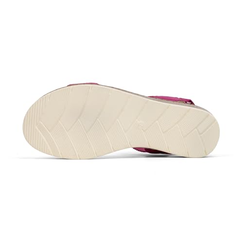 Image of VJH confort Women's Flat Sandals Open Toe Elastic Ankle Strap Slip on Comfy Low Wedge Sandals