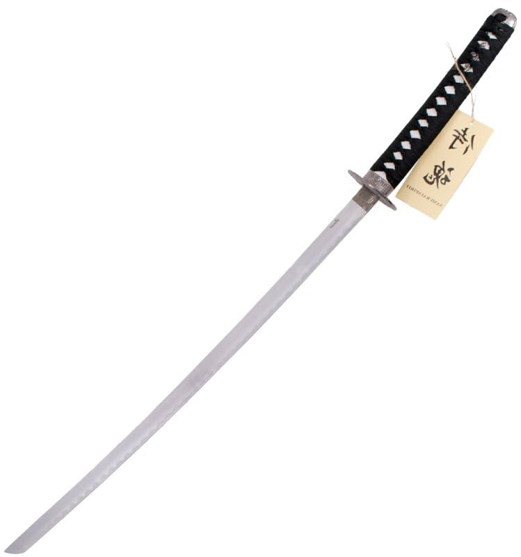 Katana Schwert echt Samurai Schwert aus Stahl mit Einer Scheide und Stand zur Dekoration für einen Sammler oder als Geschenk