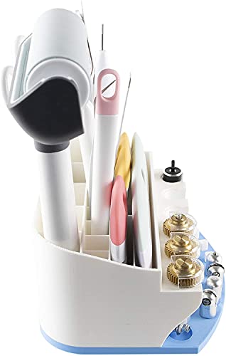 Image of Organizer for Cricut Tools and Accessories Blade Holder Caddy,Storage Compatible with Cricut Maker Blades /QuickSwap Tip /Explore DeepCut Blade(Blue)