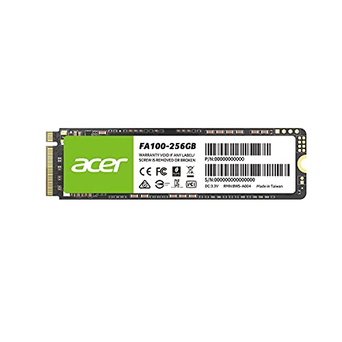 Image of Acer FA100 256GB PCIe Gen3 x4 NVMe 3D NAND SSD M.2 Internal SSD -1950MB /s R, 1300MB /s W Speed