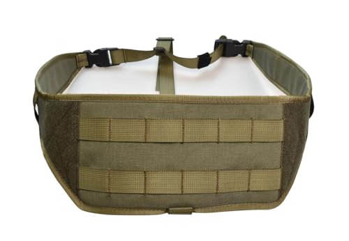 Hdlsina Tactical MOLLE Chest Platform Universal Chest Mounting Harness Adjustable Concealed Carry Fit Left & Right Shoulder (Green)