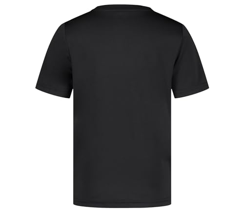 Image of Messi Boys' Lifestyle Short Sleeve Top, Loose-Fit Shirt with Logo, Comfortable, All-Day Wear