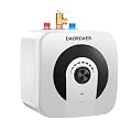 4 Gallon Water Heater, Electric Mini Tank Water Heater,Under Sink Instant Hot Water,Knob Temperature Adjustment,Wall or Floor Mounted, for RV,Camper, Kitchen, Food Truck(110/120V 1500W)