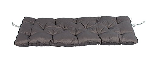 Meerweh La Mer Mal Coussin pour Banc 2 env. Coussin Coussin pour Banc, Gris, 120 x 50 x 10 cm