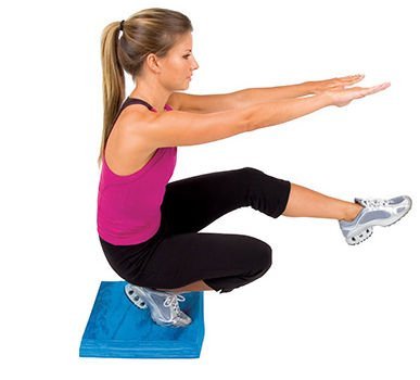 Deluxe Balance Pad-Marble Blue