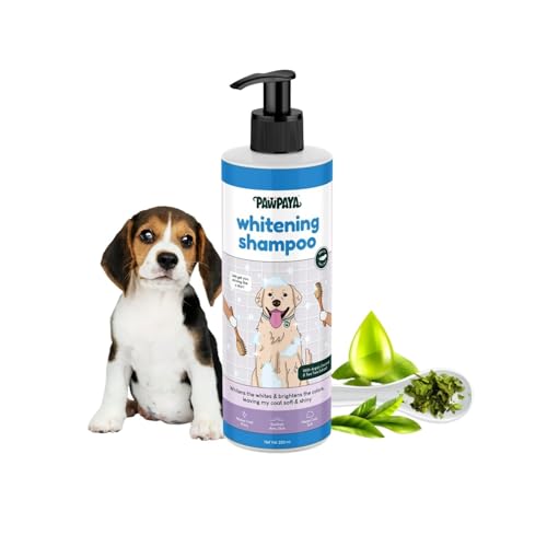 Image of Pawpaya Shampoo Pawpaya Shampoo for Dogs | Gentle Deep Cleansing Formula for Healthy Skin & Soft, Shiny Coat | Suitable for All Dog Breeds & Coat TypesDogs (Whitening Shampoo)