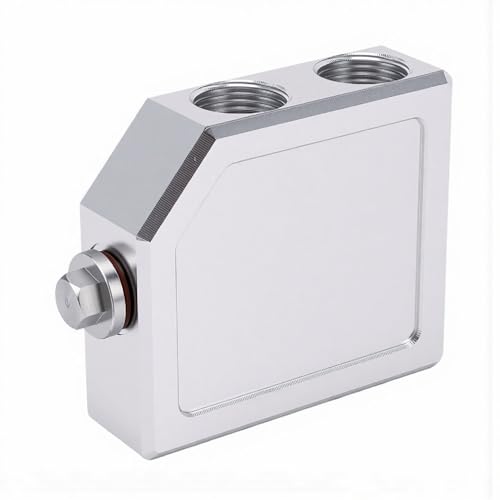 Yctze Vanne de Dérivation Thermostatique pour Refroidisseur de Transmission, Mise à Niveau de la Vanne de Dérivation Thermique à Haute efficacité, Remplacement en Alliage D'aluminium