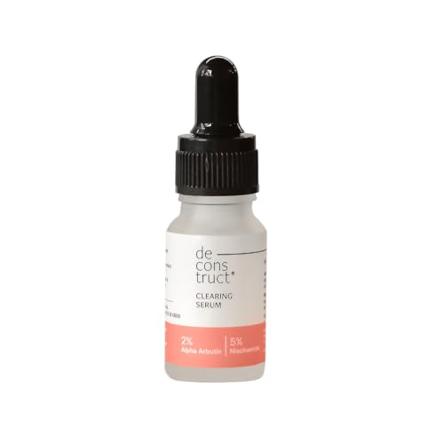 Image of Deconstruct Skin Clearing Face Serum with 5% Niacinamide and 2% Alpha Arbutin | Reduces Pigmentation, Dark Spots, Marks| Brightens & Improves skin texture | Gentle & Effective face serum | 10 ml