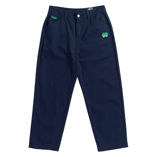 Krooked Eyes Twill Pants - Navy/Green