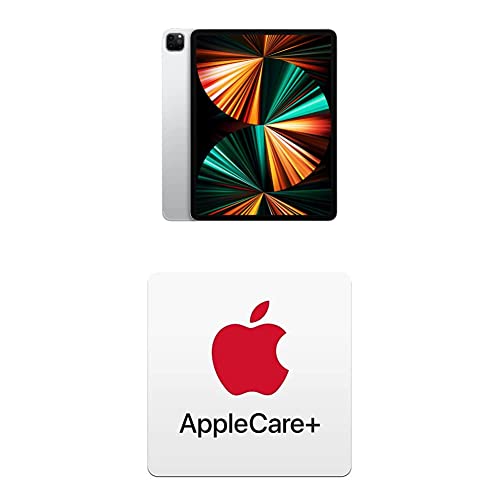 2021 Apple 12.9-inch iPad Pro (Wi-Fi + Cellular, 256GB) - Silver with AppleCare+ (Renews Monthly Until Cancelled)