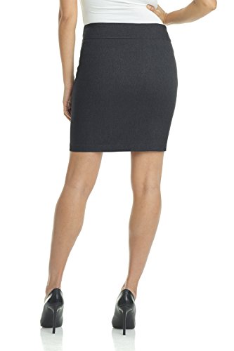 Image of Rekucci Women's Ease Into Comfort Above The Knee Stretch Pencil Skirt