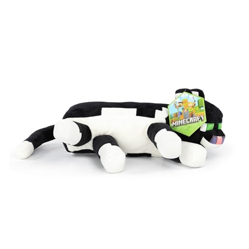 Image of Jay Franco Minecraft Tuxedo Cat Plush Pillow Buddy - Super Soft Gamer Stuffed Animal - Polyester Microfiber, 18 Inches