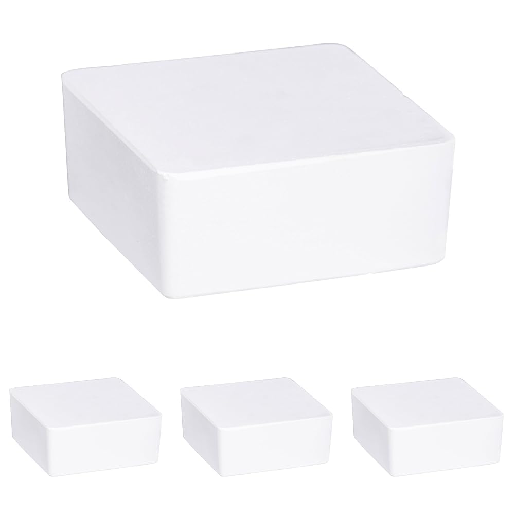 WENKO Nachfüller Raumentfeuchter Cube, 1000 g Nachfüllpack, reduziert Schimmel & Gerüche, 1 kg Granulatblock (Packung mit 4)