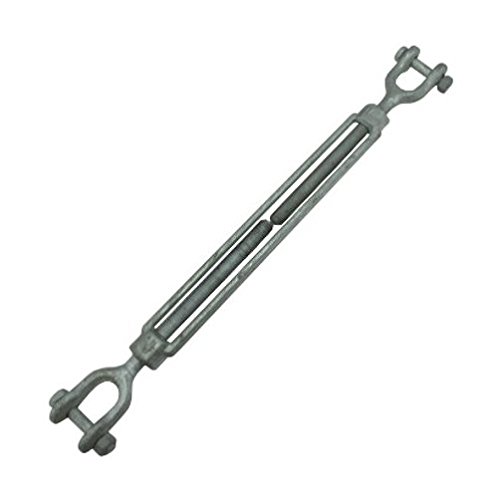 5/8" X 12" Hot Dipped Galvanized Jaw & Jaw Turnbuckle Pulling
