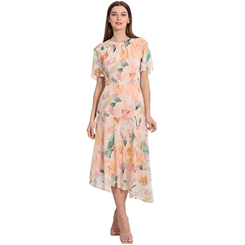 Maggy London Orchid/Buttercream Flutter Sleeve Dress Cover