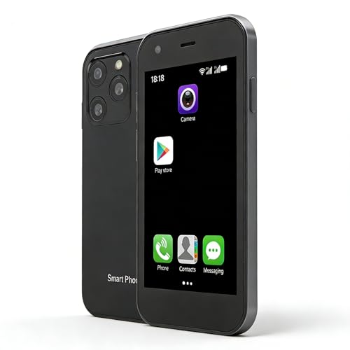 SOYES XS15 Mini 3G Smartphone, Pequeño y Lindo Teléfono con Pantalla de 3 Pulgadas, Cámaras Duales, 2 GB de RAM, 16 GB de ROM, Batería de 1000 MAh para Niños y Padres (Black)