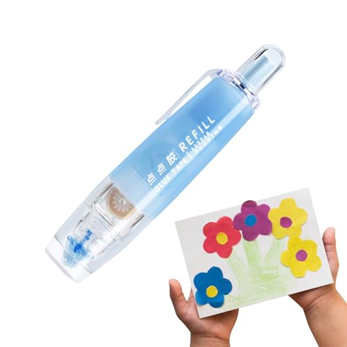 Dispensador de cinta adhesiva - Rodillo liso para álbumes de recortes, cinta de artesanía sin líos | Grupo de pegamento sin daños, adhesivo de tarjetas, herramienta de suministro de arte para revistas Dispensador de cinta adhesiva - Rodillo liso para álbumes de recortes, cinta de artesanía sin líos | Grupo de pegamento sin daños, adhesivo de tarjetas, herramienta de suministro de arte para revistas