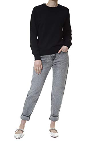 KARL LAGERFELD Damen Logo Strass Sweatshirt Schwarz XS