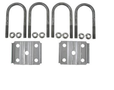 Redline U-Bolt Kit for Mounting 3,500-lb, Round Trailer Axles - 5-1/2