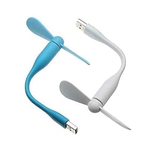 2 pcs Portable Mini USB Dragon Fan with 2 Leaf Connect with Laptop, Smartphone, Powerbank, USB Adapter/Hub (Multicolour)