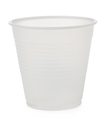 Medline NON03005H Disposable Plastic Drinking Cups, Translucent, Polystyrene cover