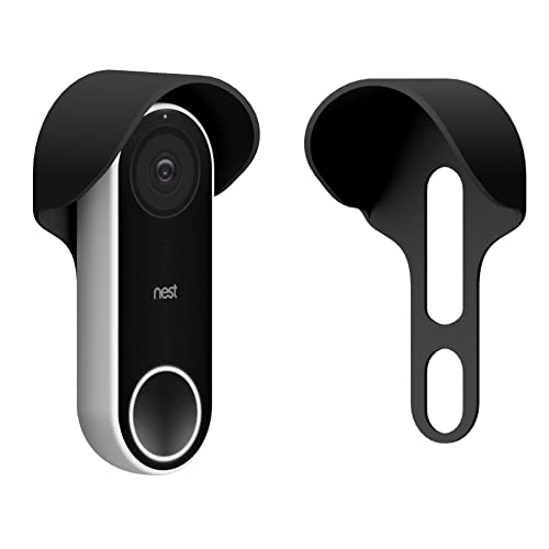 Nest Doorbell Cover for Google Nest Hello Video Doorbell 1st Generation - Wired | Rain Hood | Glare Shield