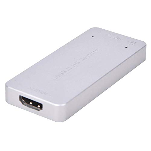 Crazy Deals USB HD Capture, USB 3.0 High Definition Video Audio Capture Card Supports HDMI 1.4a, 4K 30FPS HDMI Local No Delay Loop Out for OBS Live Streaming 1080P HDMI