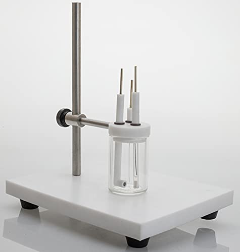 1PC T0101 Stainless Steel Electrode Stand, 25ml electrolytic Cell with Stand, 50ml/150ml electrolytic Cell Stand with Stand, Electrode not Included, Rugin Capillary Tube