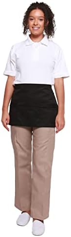 Mirabella Health & Beauty Espresso Zip Pockets Waist Apron