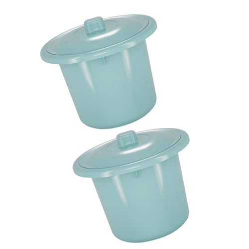OSOLADY Orinal Portátil Adultos con Tapa, Plástico Engrosado, 2 Piezas, Orinal Nocturno para Ñiño y Personas Mayores, Uso Práctico en Casa y Viaje Color Aleatorio
