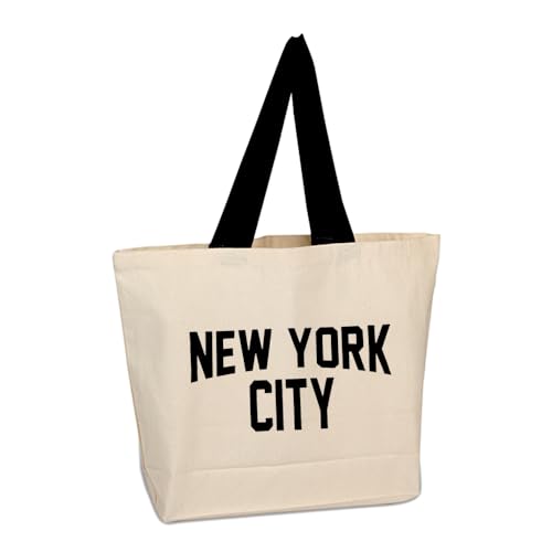 NYC FACTORY Retro Tote Bags (Beach, New York City)