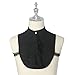 MYAYD Black Men's Chiffon Detachable Fake Faux Ruffled Collar Palace Gothic Steampunk Medieval Victorian Collar Accessories