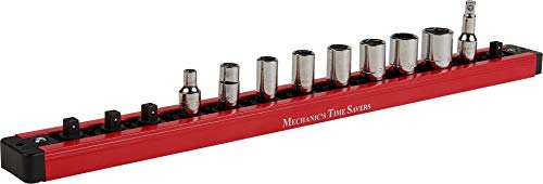 Mechanic's Time Savers Lock-A-Socket Tool Organizer: Magnetic Locking Socket Rack, 1/4" Drive Sockets