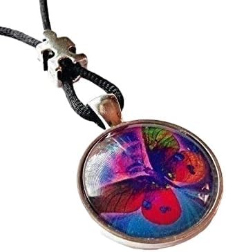 Amazon.com: Autism Butterfly Necklace Multi Colored Silver Plated ...
