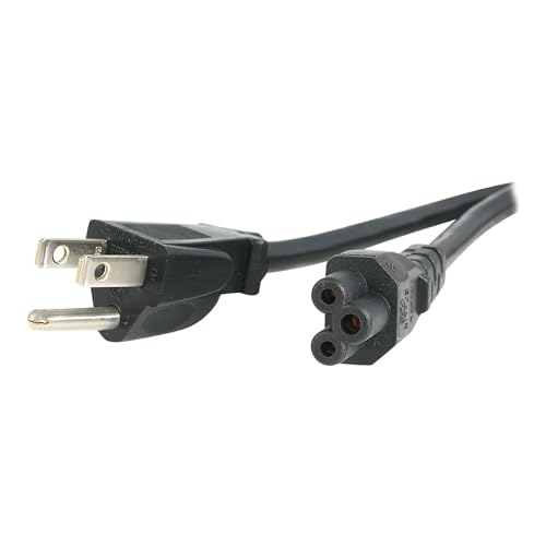 Upgrade StarTech.com 6ft (1.8m) Laptop Power Cord NEMA 5-15P to C5 (Mickey Mouse) 10A 125V 18AWG Laptop Replacement Charger Cord Brick Cord - UL Listed (PXT101NB3S) - Image 6